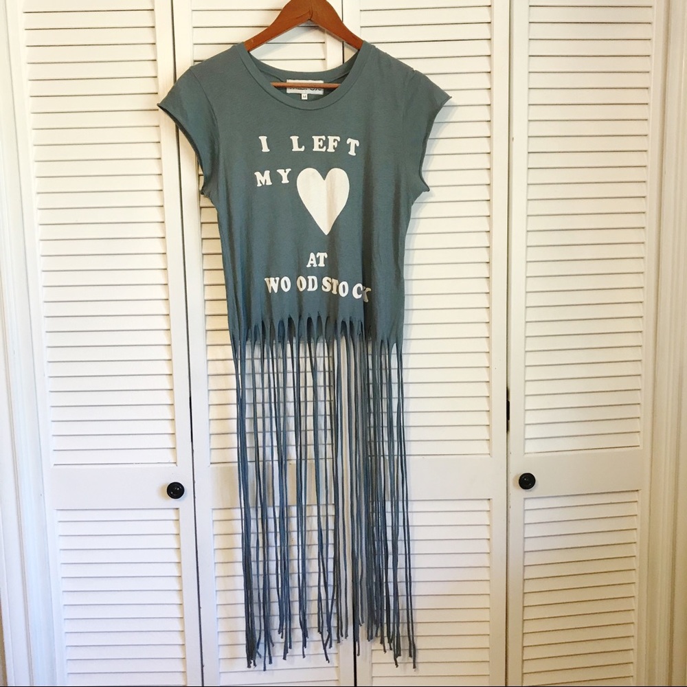Wild fox top. Fringed. Woodstock